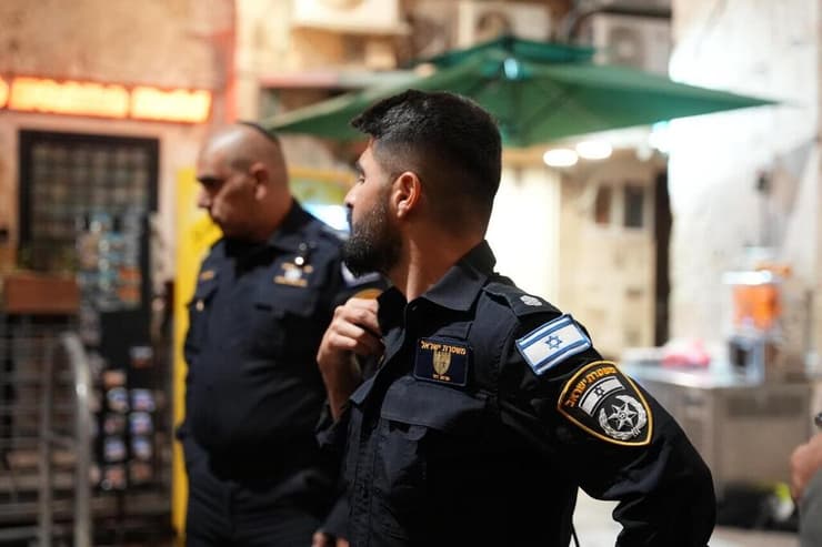 זירת פיגוע הדקירה ברחוב שער השלשלת בעיר העתיקה בירושלים