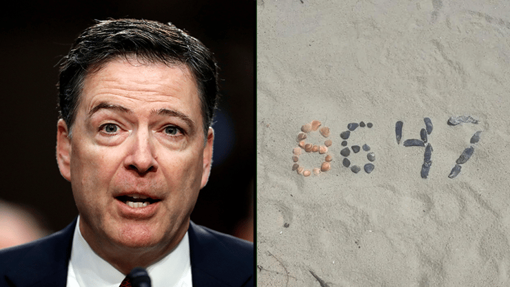  ראש ה-FBI לשעבר ג'יימס קומי פוסט 8647 טענה להסתה נגד דונלד טראמפ