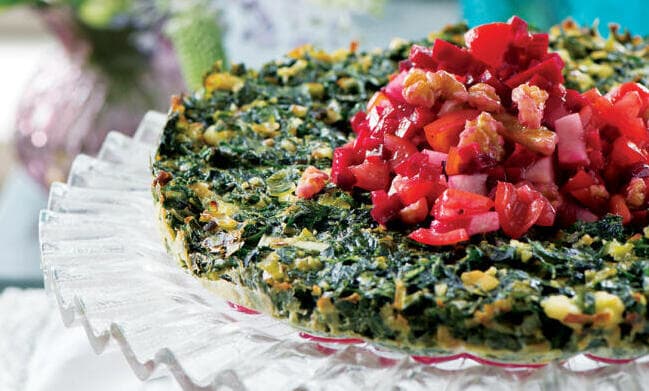 פשטידת מנגולד וכרישה