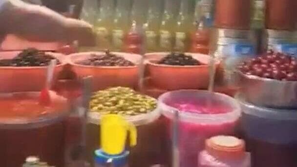 שוק האוכל זאוויה בעיר עזה