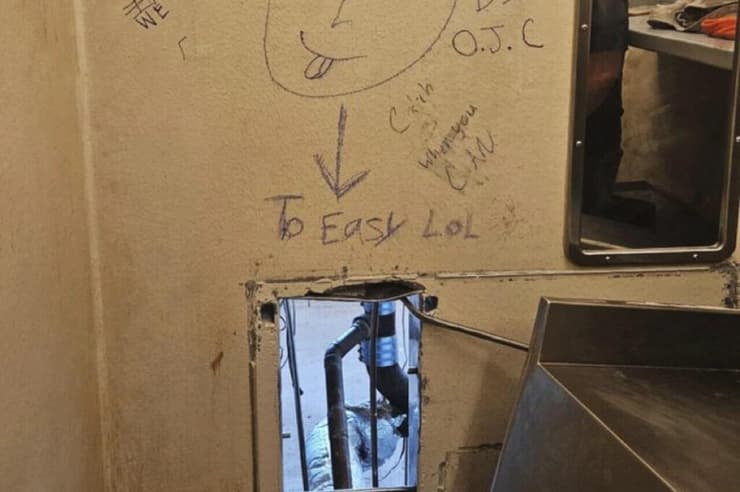 ארה"ב ניו אורלינס 10 אסירים ברחו מ כלא השאירו הודעה קל מדי חחח