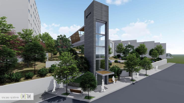 מעבר מונגש בין רחוב איסלנד לרחוב קולומביה (הדמיה: ארא אדריכלות נוף ועיצוב עירוני אדריכלית טובה דגן) מעבר מונגש בין רחוב איסלנד לרחוב קולומביה