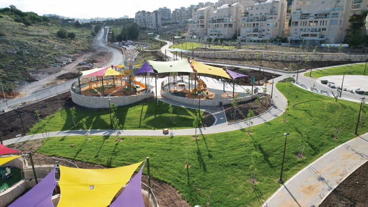 הצללות ומתקנים חדשים בפארק רובעי הר חומה