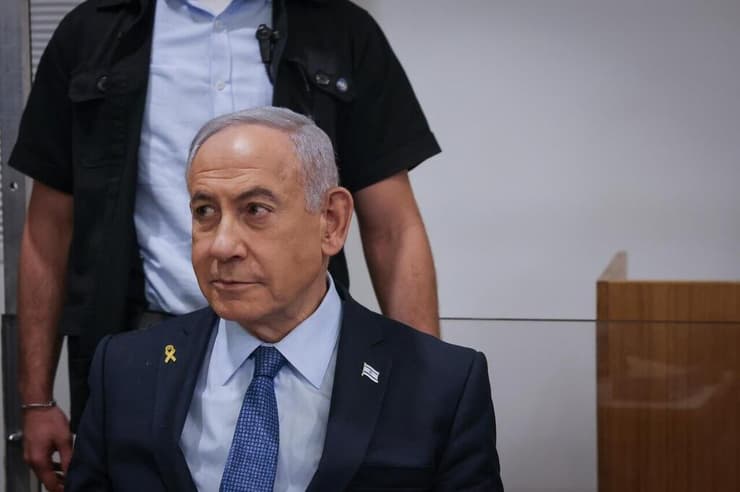 צילום: מרים אלסטר עדות ראש הממשלה בנימין נתניהו בתיקי האלפים