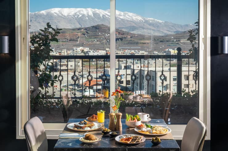 וכמובן - נוף לחרמון (צילום: איה בן עזרי) מלון אוקס Oaks