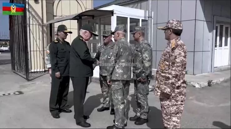 כוחות ממשמרות המהפכה של איראן הגיעו לאזרבייג'ן כדי לקיים תרגיל יחד עם צבא אזרבייג'ן באזור קרבאך