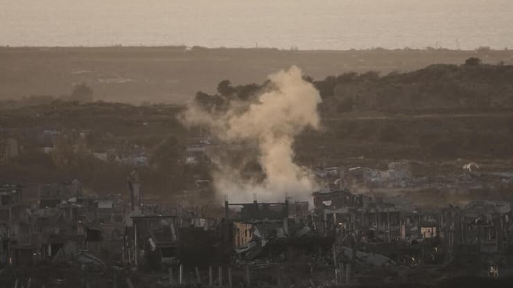 צילום: AP/Maya Alleruzzo תקיפות נרחבות בצפון רצועת עזה