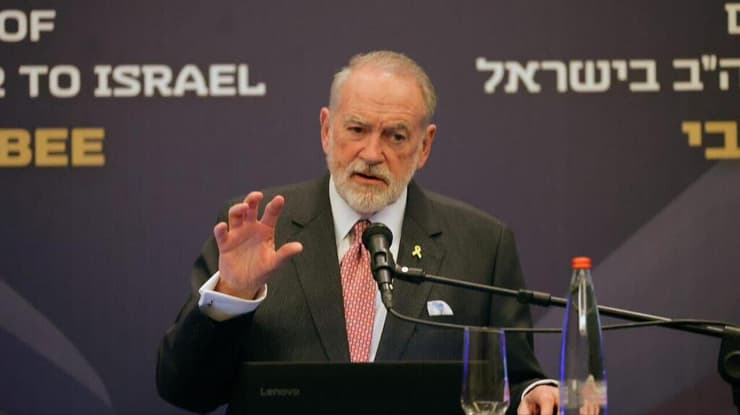 שר האוצר בצלאל סמוטריץ' בטקס קבלת הפנים למר מייק האקבי  - שגריר ארה״ב בישראל