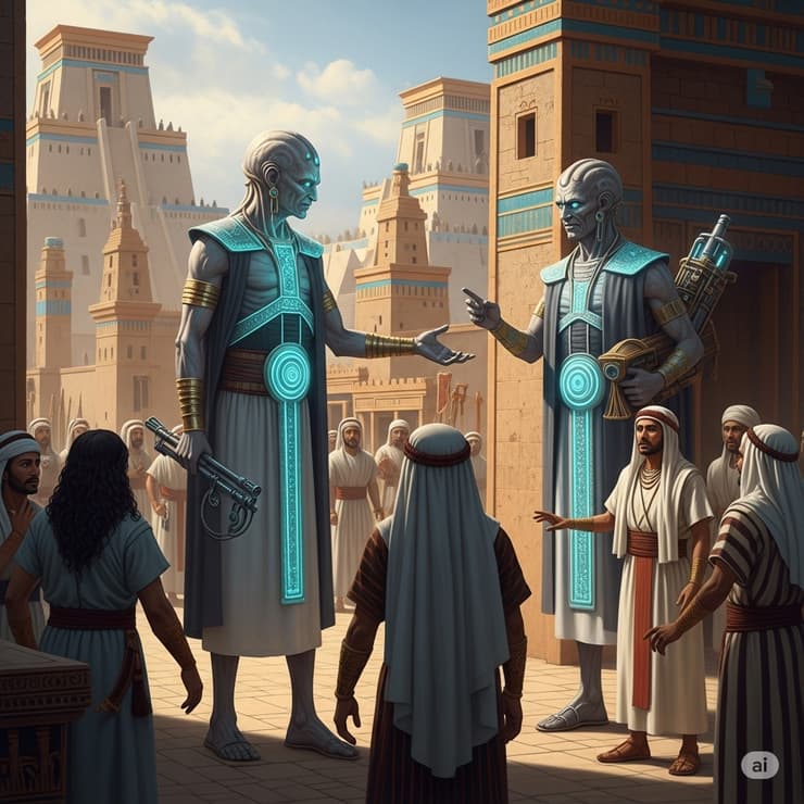 לפי הוגה התיאוריה, האנונאקי הגיעו לכדור הארץ לפני כ-400 אלף שנה כדי לכרות זהב לתיקון האטמוספרה של עולמם. אנונאקי בחברת בני האדם