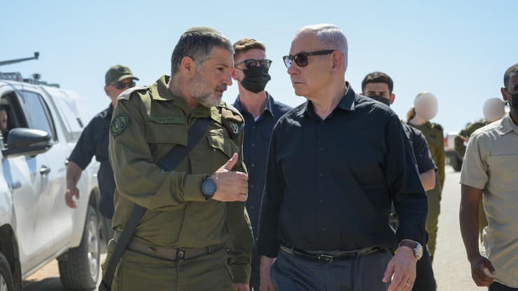 ראש הממשלה נתניהו עם האלוף זיני, ראש השב"כ החדש