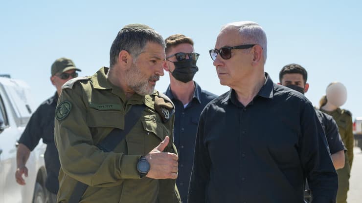 ראש הממשלה נתניהו עם האלוף זיני, ראש השב"כ החדש