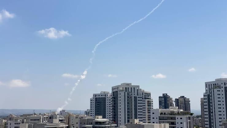 שיגור מיירט באזור חדרה בעקבות שיגור טיל מתימן