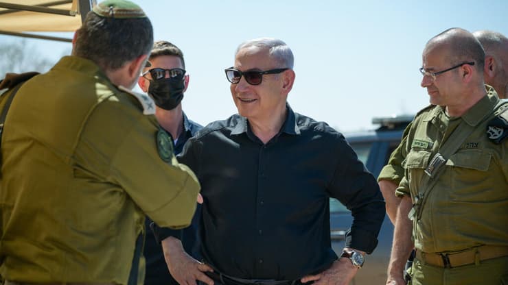 ראש הממשלה נתניהו עם האלוף זיני, ראש השב"כ החדש