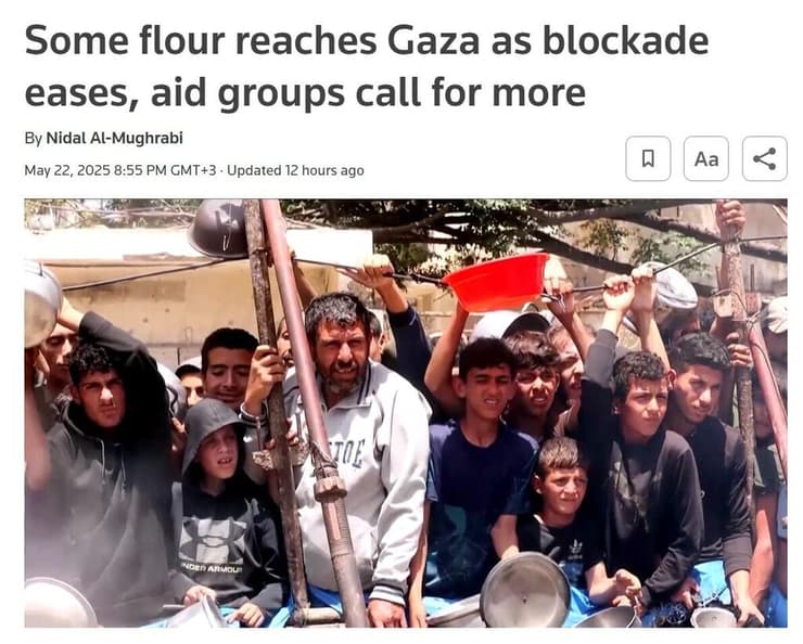 סיקור בעולם רעב ב עזה
