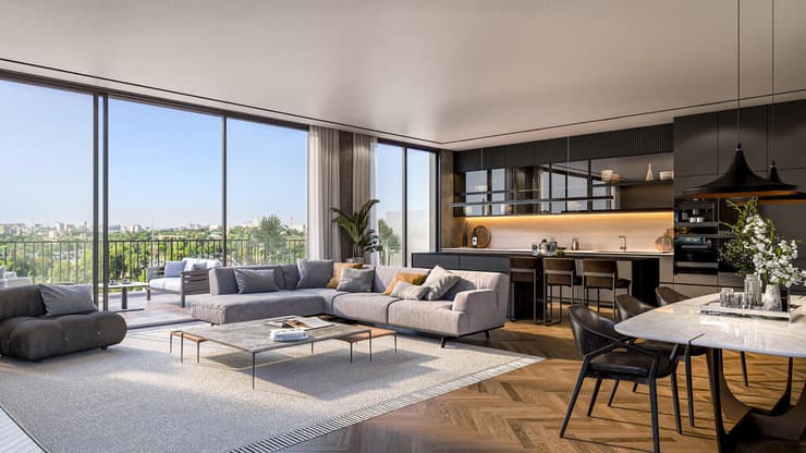 הדמיה של הפנטהאוז בפרויקט HaGaDa 