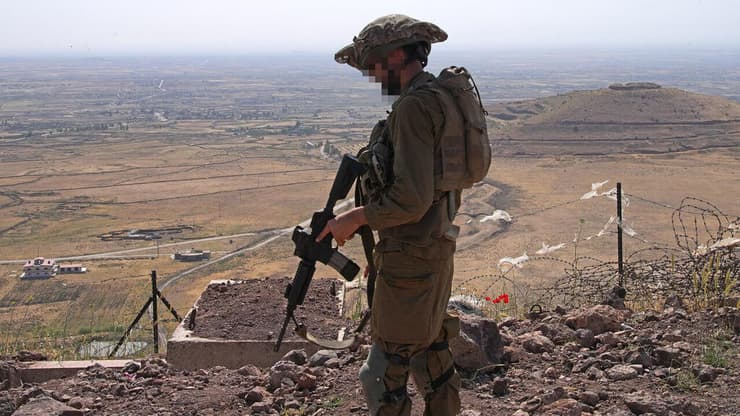 כוחות צה"ל בגבול סוריה (צילום: אפי שריר ) סיור עם הלוחמים של חטיבה 474