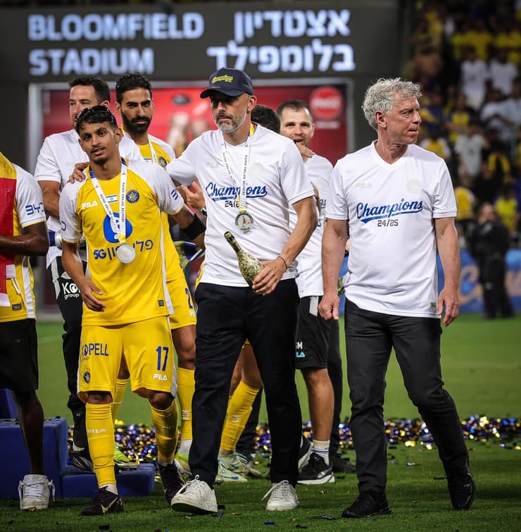 צפוי קיץ מאתגר. גולדהאר עם לאזטיץ' ופטאצ'י (צילום: עוז מועלם) גולדהאר, לאזטיץ' ופטאצ'י