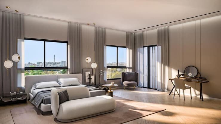 הדמיה של הפנטהאוז בפרויקט HaGaDa 