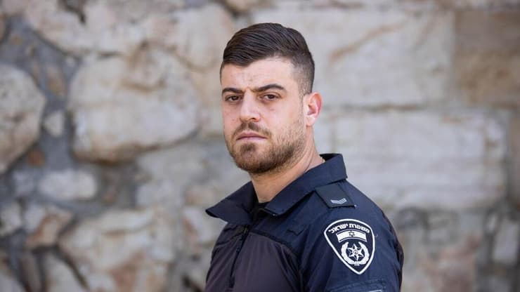 רס"מ ג'רבי. "אנחנו לא מחכים - כשצריך להיכנס נכנסים" (צילום: אלכס קולומויסקי ) שלושה שוטרים על יום ירושלים מהזווית שלהם