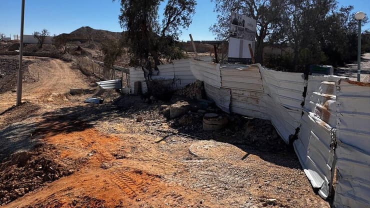 אתר הבנייה של הריזורט