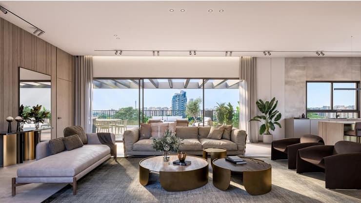 הדמיה של הפנטהאוז בפרויקט HaGaDa 