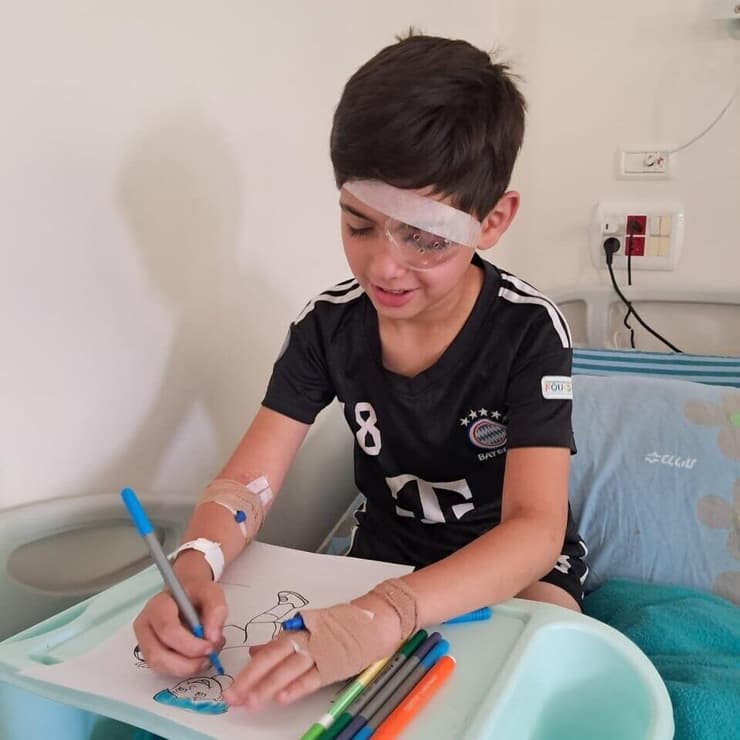 "מצפה לנו עוד דרך ארוכה". אוריאן כליפה בשבוע שעבר (צילום: אלבום פרטי) אוריאן כליפה נפצע בעין עיניים כתוצאה מפיצוץ תרסיס הגנה