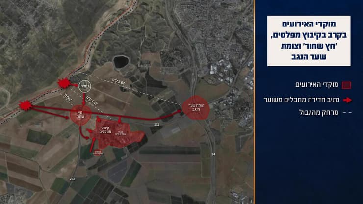 אנדרטת חץ שחור וצומת שער הנגב (צילום: דובר צה"ל) תחקיר קיבוץ מפלסים, אנדרטת חץ שחור וצומת שער הנגב