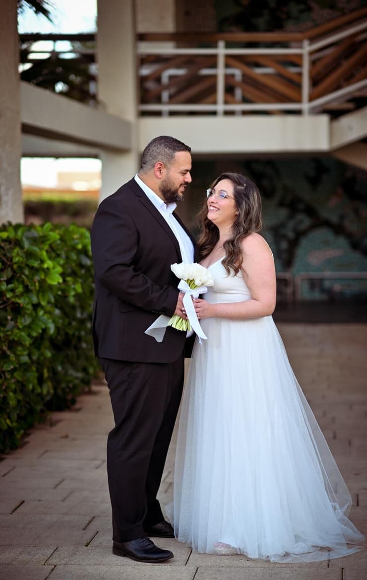 לולא המילואים הם כבר היו אחרי ירח הדבש. החתונה של תומר וזיו פילו (צילום: רומבה צלמים) תומר וזיו פילו