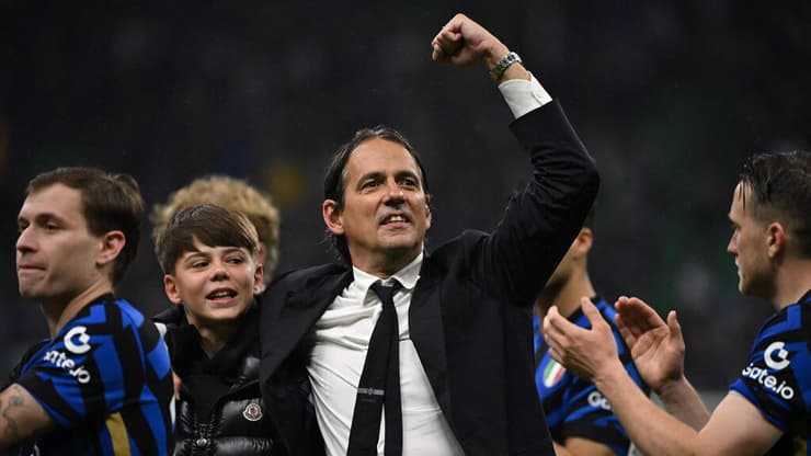 ישיג תיקון? אינזאגי חוגג את הניצחון על ברצלונה בחצי הגמר (צילום: PIERO CRUCIATTI / AFP) אינזאגי חוגג את הניצחון על ברצלונה בחצי הגמר