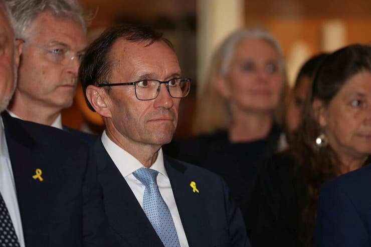 שר החוץ איידה, בכנס (צילום: עמית שאבי ) שר החוץ של נורבגיה, אספן בארת איידה, בכנס IHRA