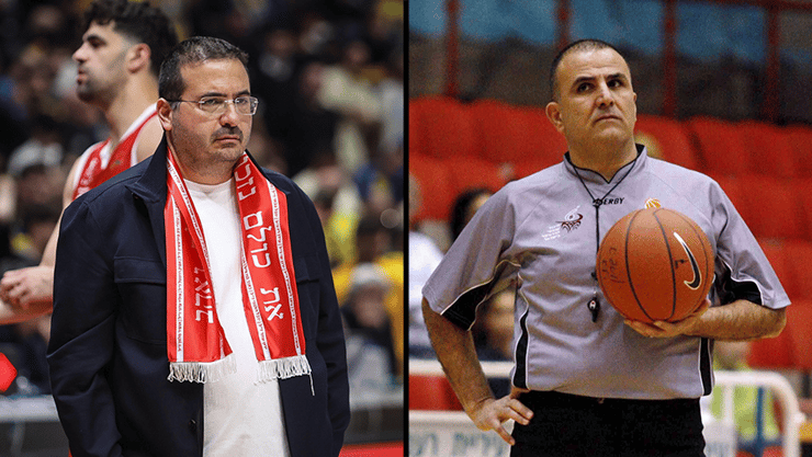 משה ביטון ועופר ינאי. הבעלים של הפועל ת"א דורש להשעות את יו"ר הוועדה המקצועית באיגוד השופטים (צילום: ראובן שוורץ, עוז מועלם) משה ביטון עופר ינאי