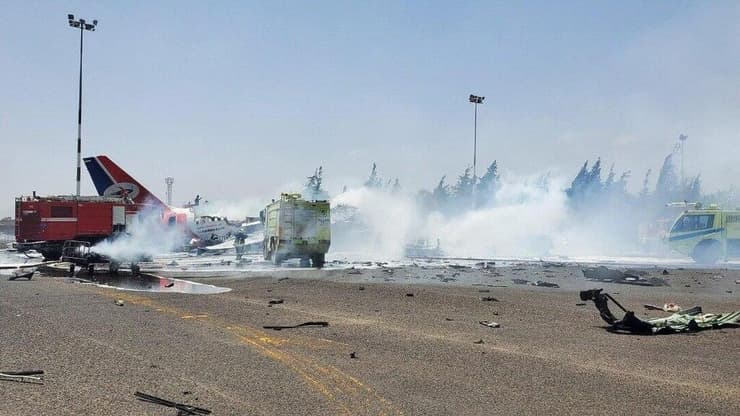 תקיפה ישראלית בשדה התעופה בצנעא