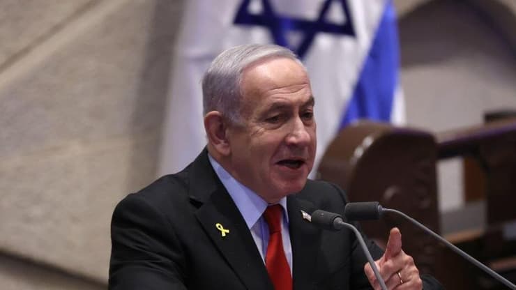 נתניהו. "ישראל הרשמית" בינתיים שותקת (צילום: אלכס קולומויסקי) בנימין נתניהו במליאת הכנסת