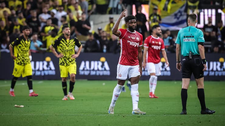 השחקנים יורדים מהדשא 