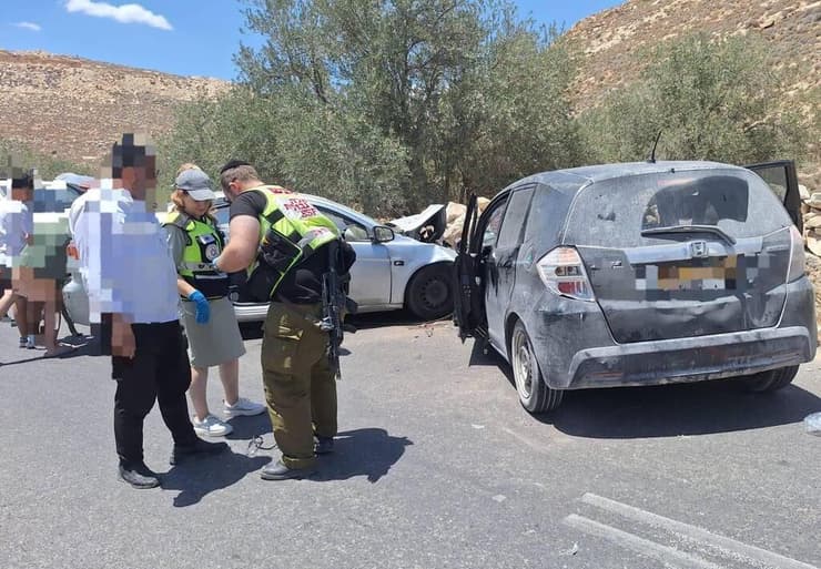 תאונת דרכים סמוך למצד שמעון בירושלים