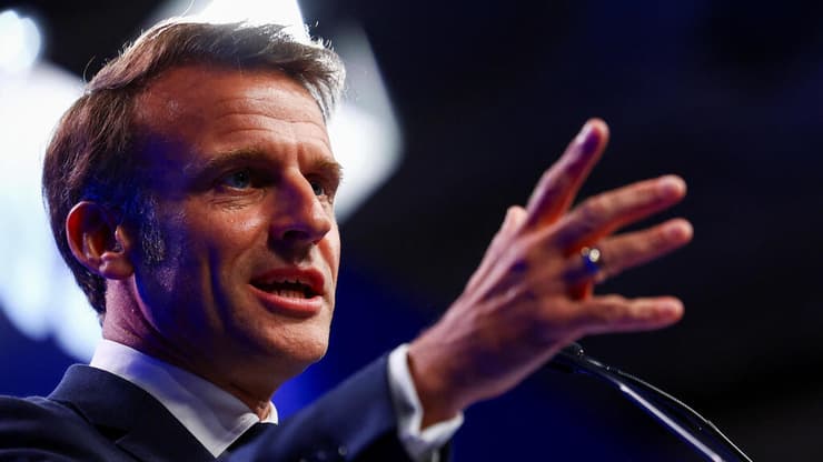 נשיא צרפת עמנואל מקרון בביקור בסינגפור