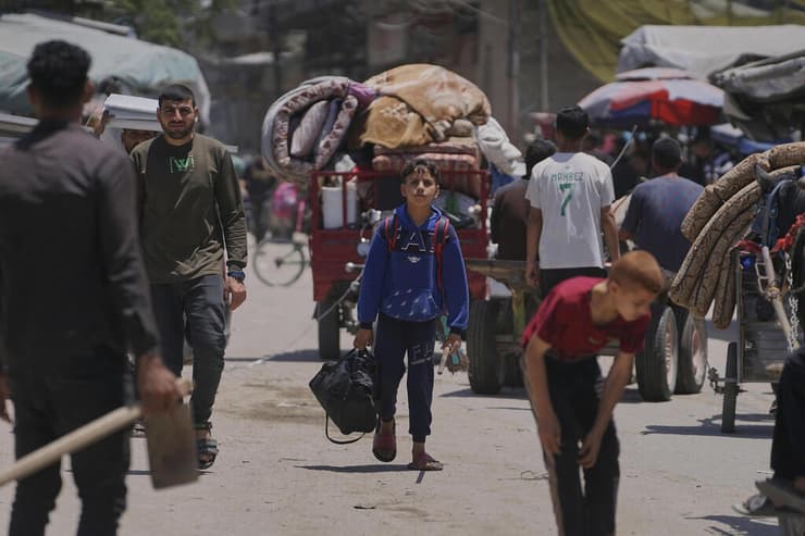 עקורים מתפנים ממרחב ג'באליה