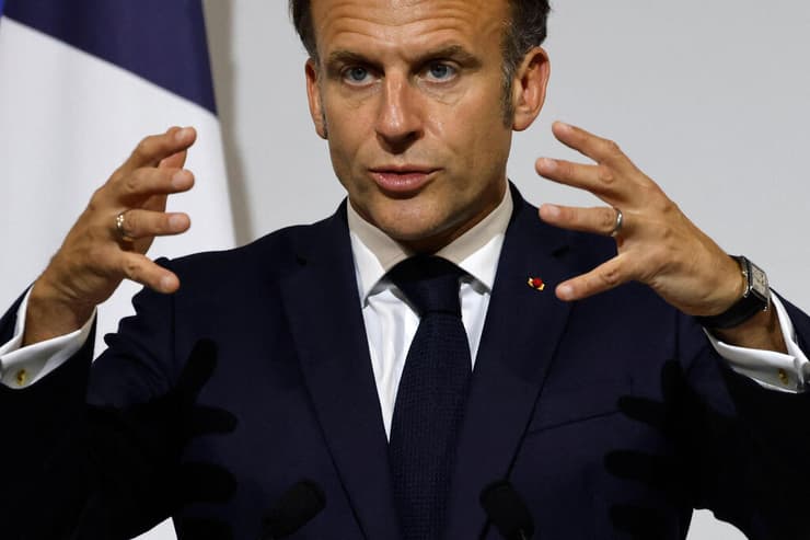 נשיא צרפת עמנואל מקרון (צילום: Ludovic MARIN / AFP, Ludovic MARIN / AFP) נשיא צרפת עמנואל מקרון בביקור בסינגפור