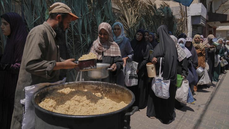 חלוקת מזון בעזה