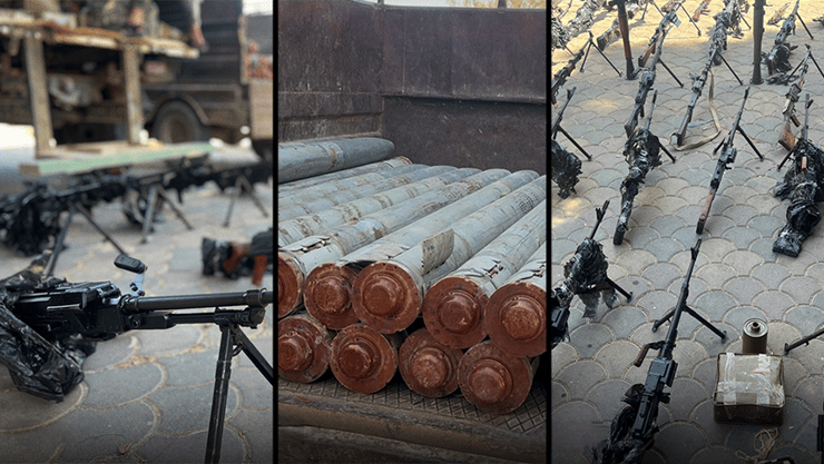 נשק שנתפס בסוריה, בדרך ללבנון הברחת נשקים בתיאום עם חיזבאללה דרך גבול סוריה-לבנון