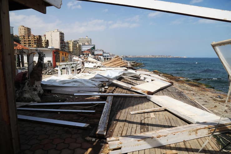 צילום: Hazem GOUDA / AFP מזג אוויר סוער במחוז אלכסנדריה במצרים