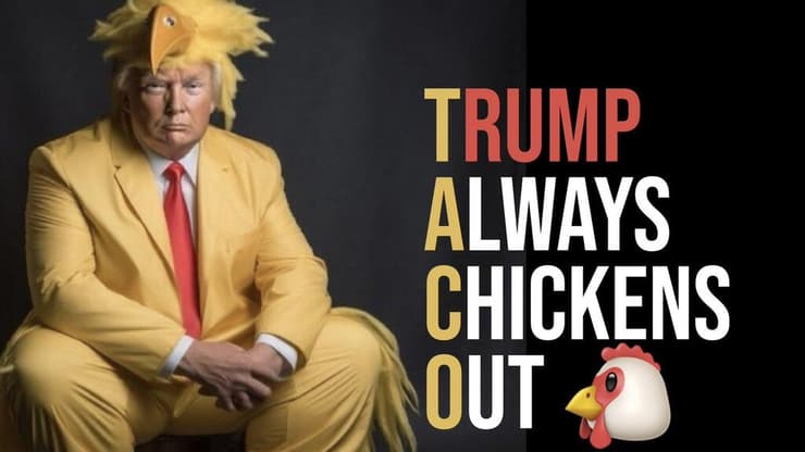 אחד הציוצים על מדיניות TACO של טראמפ