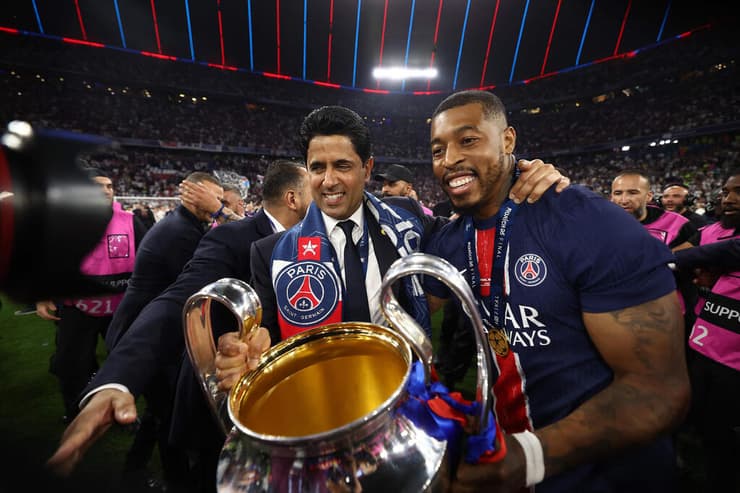 ערב מרגש גם לבעלים של פ.ס.ז', אל חלאיפי (צילום: FRANCK FIFE / AFP) אל חלאיפי