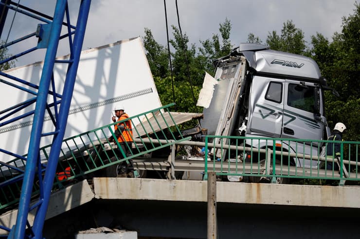 קריסת גשר במחוז בריאנסק
