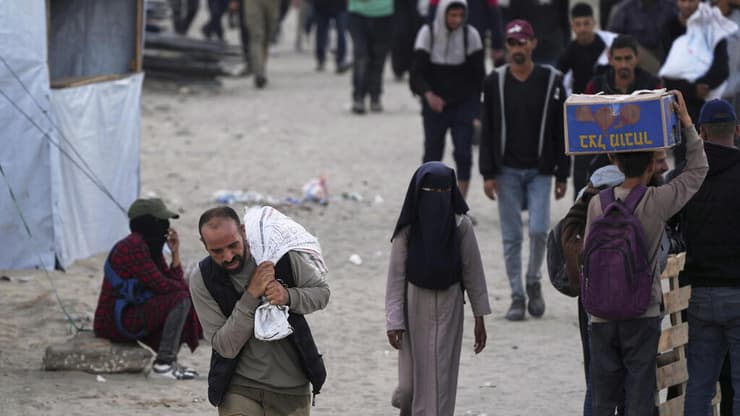 צילום: AP Photo/Abdel Kareem Hana חאן יונס