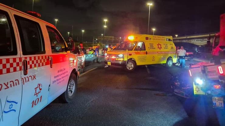 "סלימאן הפך לסמל של אומץ, ערכים ושותפות". זירת התאונה (צילום: תיעוד מבצעי מד"א) זירת תאונת הדרכים בכביש 431 בה נהרג החייל סלימאן אבו גאנם