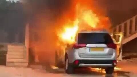 הצתות באזור דיר דיבוואן בבנימין