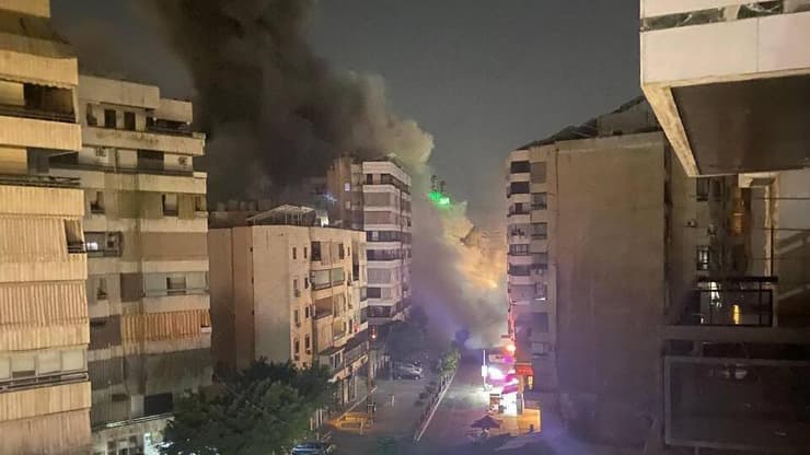  תקיפות בדאחייה ביירות לבנון