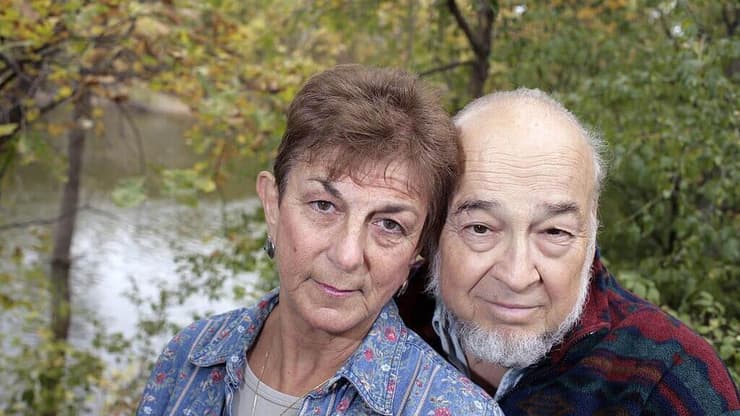 שטיינמץ ובעלה ניצולת השואה ברברה בנדלר שטיינמץ