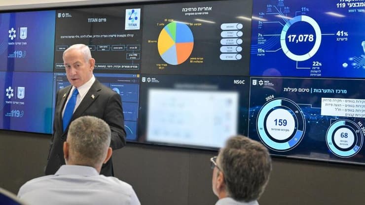 ראש הממשלה נתניהו בביקור במערך הסייבר הלאומי בבאר שבע